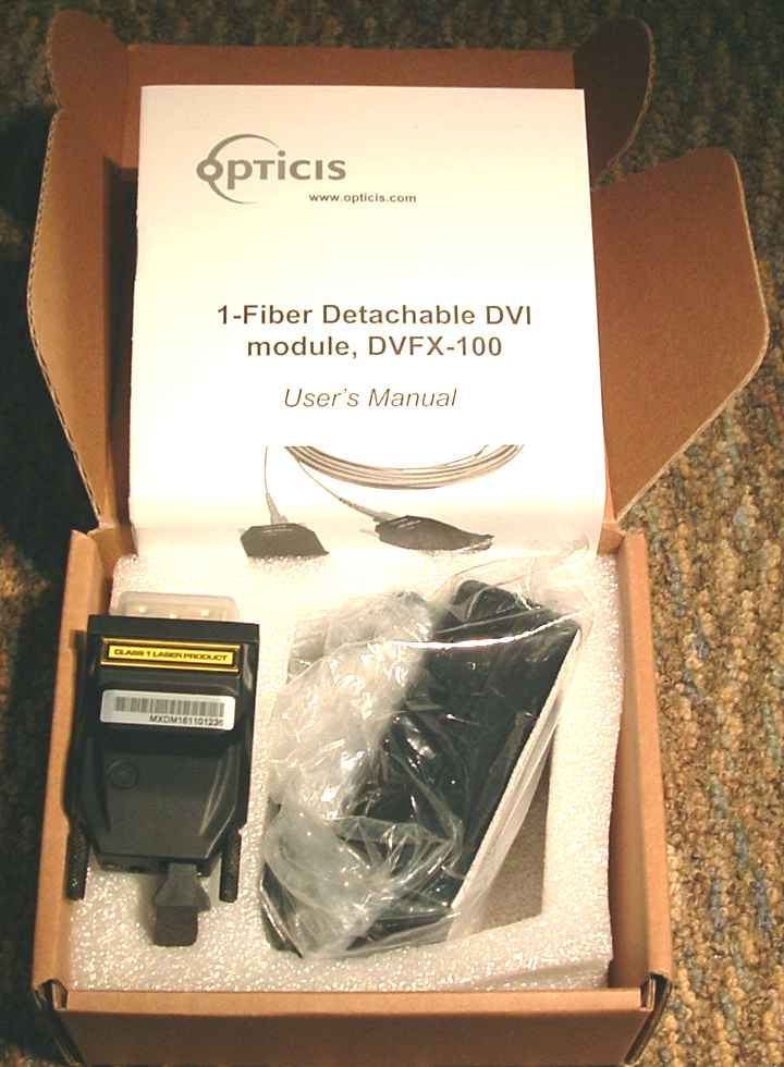 Opticis DVFX-100 single fiber Detachable DVI Modul